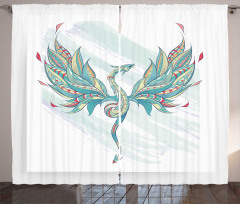 Serpent Fantasy Art Curtain