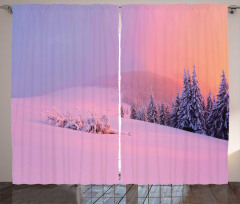 Winter Scenery Curtain