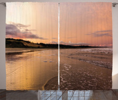 Sunset at Beach Curtain