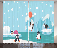 Penguins on Ice Curtain