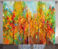 Fine Art Tree Forest Curtain