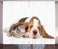 Puppy Kitten Sleeping Curtain