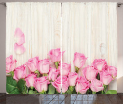 Blooming Rose Bouquet Curtain