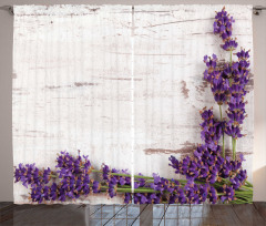 Lavender Flower Table Curtain