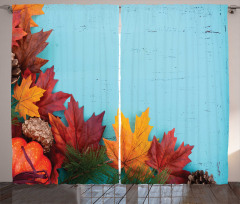 Canadian Maple Foliage Curtain