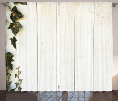 Pastel Retro Foliage Curtain