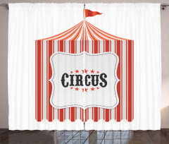 Circus Tent Flagpole Curtain