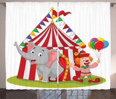 Circus Elephant Tent Curtain