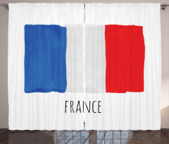 Simplistic Watercolor Flag Curtain