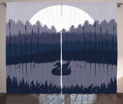 Gloomy Night Layout Summer Curtain