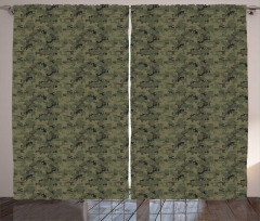 Digital Pixel Camo Curtain