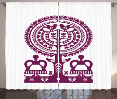 Polish Kurpie Papercuts Curtain