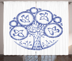 Birds in Botany Circles Curtain