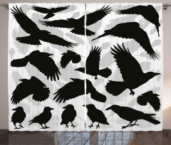 Birds and Feathers Curtain