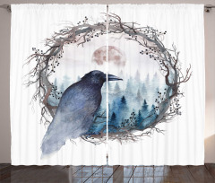 Fine Art Winter Nature Curtain