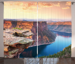 Flaming Gorge Area at Dusk Curtain