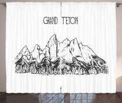 Simple Sketch Grand Teton Curtain