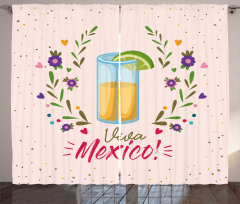 Floral Viva Mexico Curtain