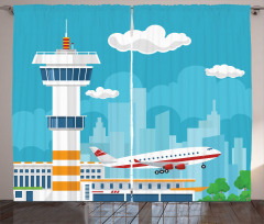 Control Tower and Plane Curtain