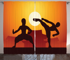 Chinese Boxing Sports Human Curtain