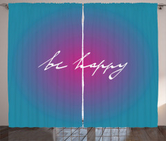 Energetic Be Happy Curtain