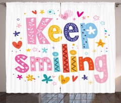 Vivid Keep Smiling Curtain