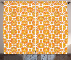 Citrus Fruit Slices Curtain