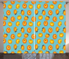 Drawn Mandarins Curtain