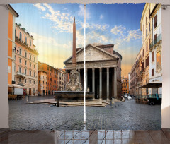 Pantheon Fountain in Rome Curtain