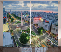 Buenos Aires Urban View Curtain