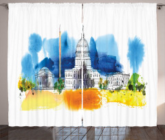 White House Paint Curtain