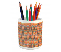 Chevron Zig Zag Pencil Pen Holder