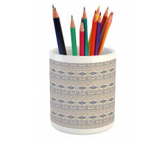 Ornate Motif Pencil Pen Holder