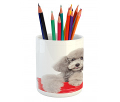 Pet in a Bucket Posing Pencil Pen Holder