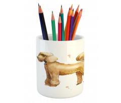 Cartoon Style on 4 Feet Pencil Pen Holder