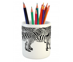 Wild Zebras Pencil Pen Holder