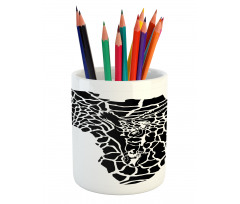 Wild Map Pencil Pen Holder