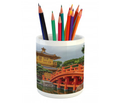 Pavilion in Forest Pencil Pen Holder