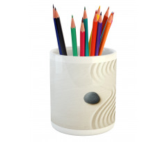 Stones and Wavy Slit Pencil Pen Holder