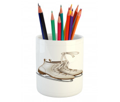 Ice Rink Footwear Pencil Pen Holder