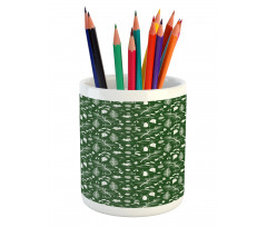 Seeds Leaves Twigs Beatles Pencil Pen Holder