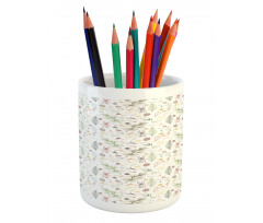 Various Items Drawn by Hand Pencil Pen Holder