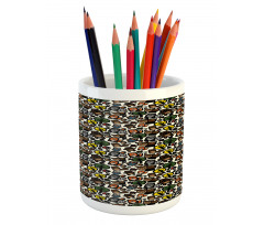 Funny Woodland Animal Shapes Pencil Pen Holder