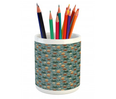 Cozy Christmas Holiday Time Pencil Pen Holder