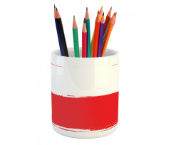 Grunge Flag Illustration Pencil Pen Holder