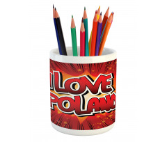 Pop Art Inspired Dramatic Pencil Pen Holder