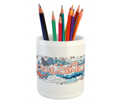 Calligraphy and Doodle Items Pencil Pen Holder