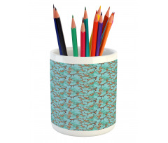 Jungle Animals on Branches Pencil Pen Holder