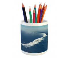 Sunny Day in Mountains Pencil Pen Holder