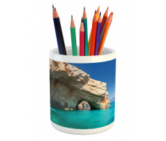 Sea Cave on Zakynthos Pencil Pen Holder